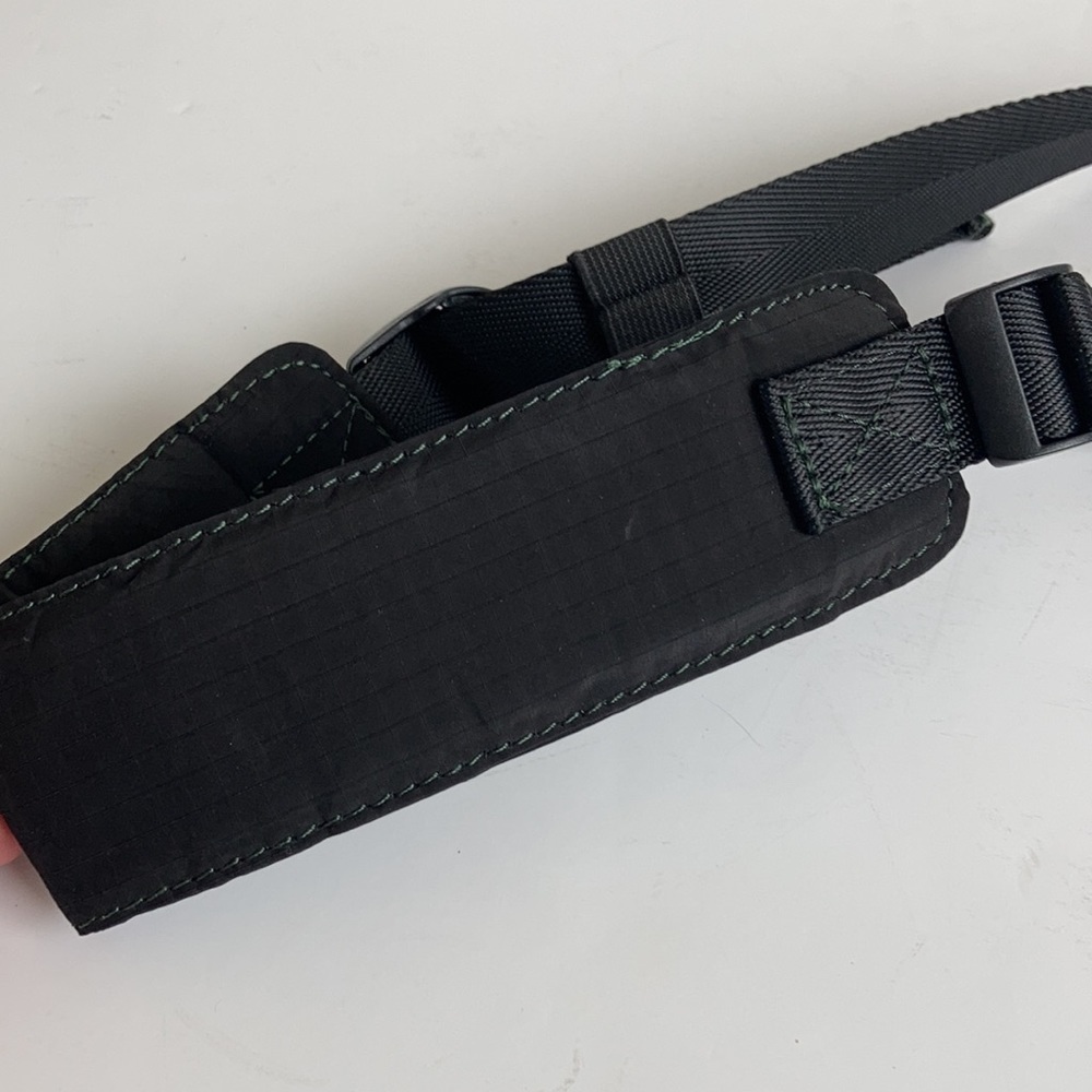 Zara green nylon crossbody fanny pack adjustable strap zip closure front pocket - Picture 14 of 16